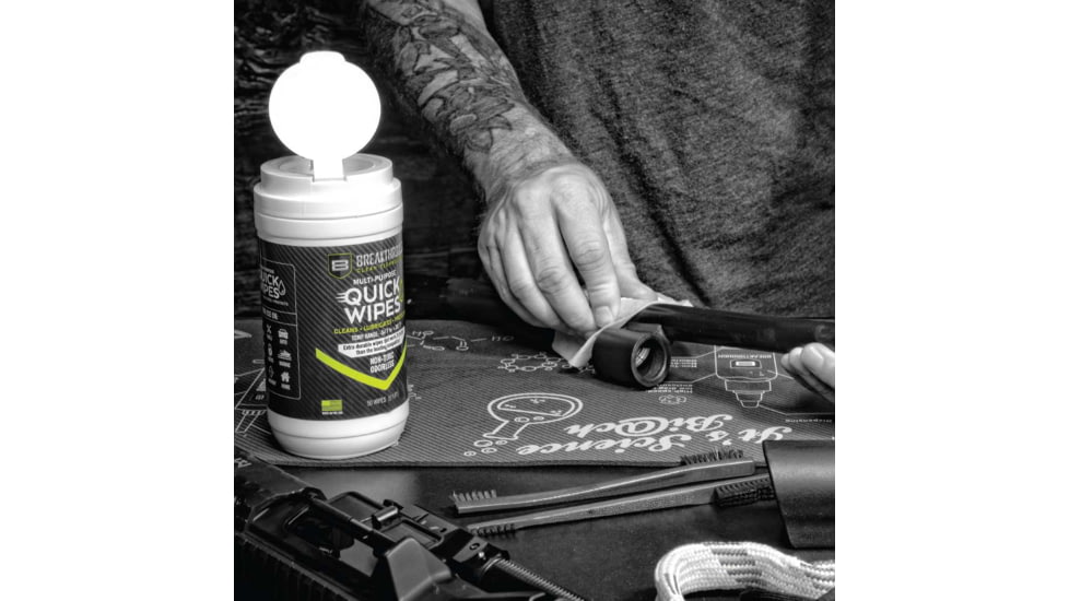 Breakthrough Clean Technologies Synthetic CLP Quick Wipes - 50 Count Canister - 5in x 6in Wipes, 50 Count, BT-CLP-QW-50