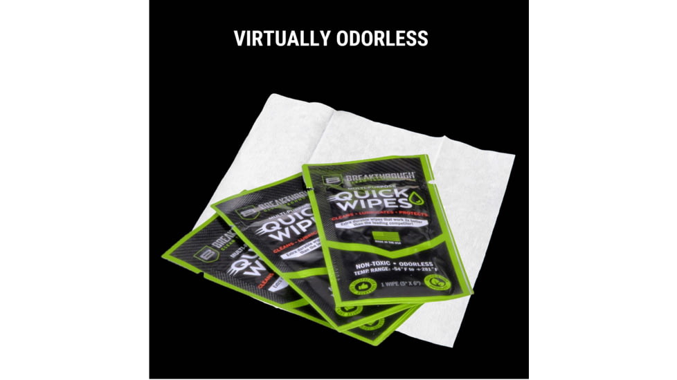 Breakthrough Clean Technologies Synthetic CLP Quick Wipes, 5x6in wipes, 12 Pack, BT-CLP-QW-12PK