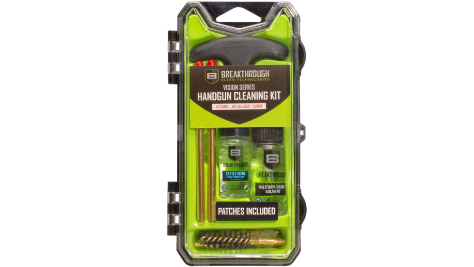 Breakthrough Clean Technologies Vision Series Hard-Case Handgun Cleaning Kit, .40 Caliber/10mm, BT-ECC-40