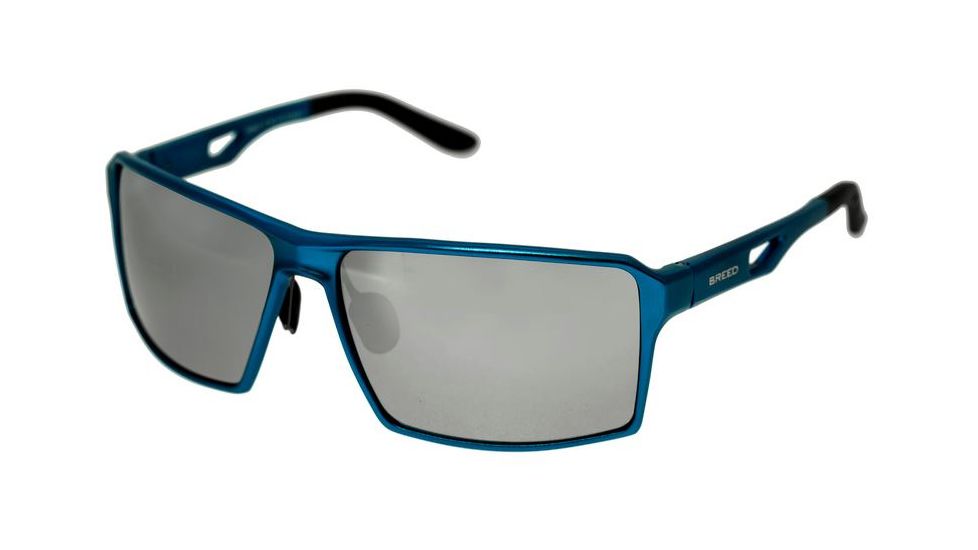 Breed Centaurus Sunglasses, Blue Titanium Frame, Black Lens BSG021BL
