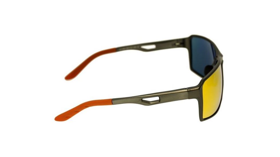 Breed Centaurus Sunglasses, Gun Metal Titanium Frame, Red Lens BSG021DR