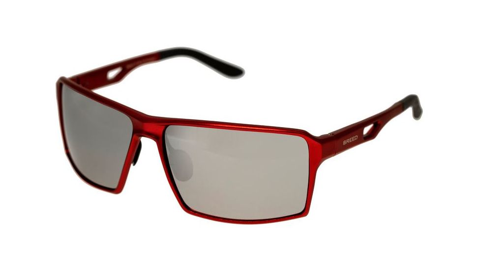 Breed Centaurus Sunglasses, Red Titanium Frame, Black Lens BSG021RD