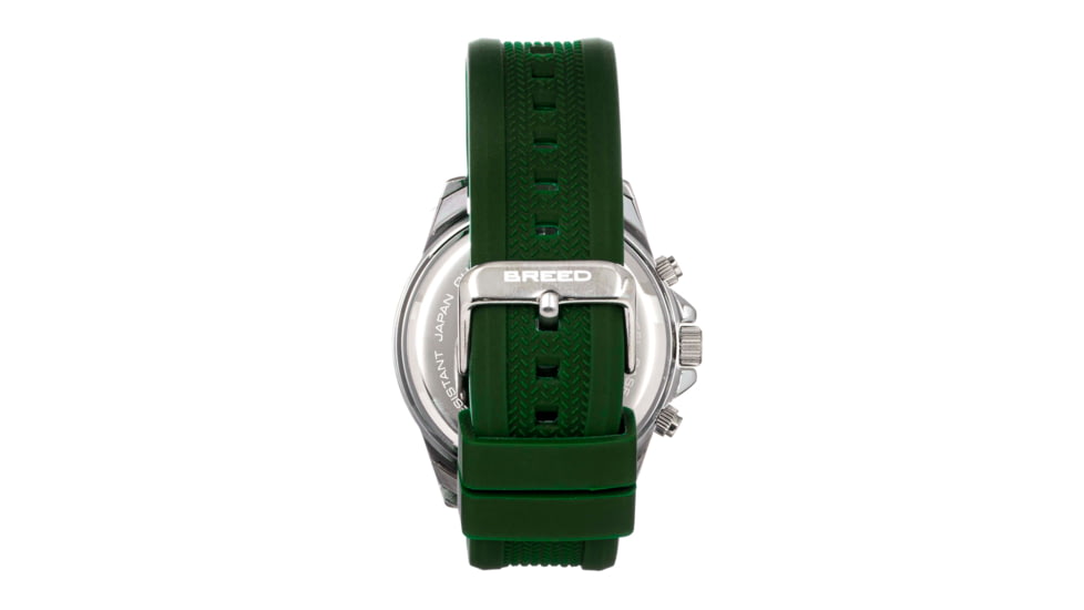 Breed Chronograph Strap Watch, Green, BRD9101, Green, One Size, BRD9101