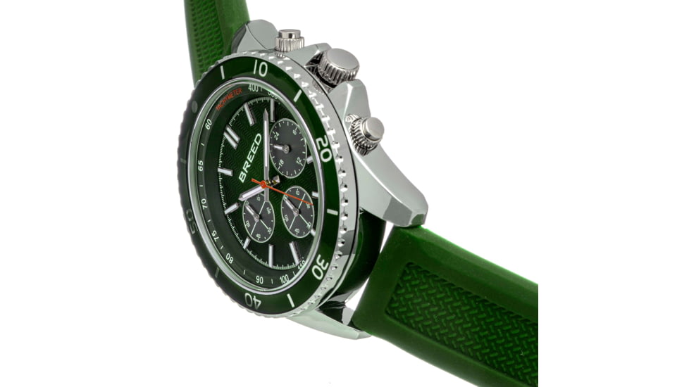 Breed Chronograph Strap Watch, Green, BRD9101, Green, One Size, BRD9101