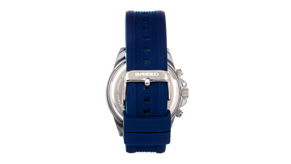 Breed Chronograph Strap Watch, Navy, BRD9102, Navy, One Size, BRD9102