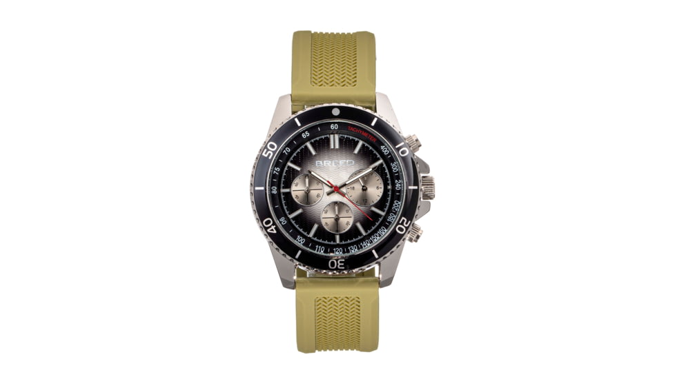 Breed Chronograph Strap Watch, Olive, BRD9105, Olive, One Size, BRD9105