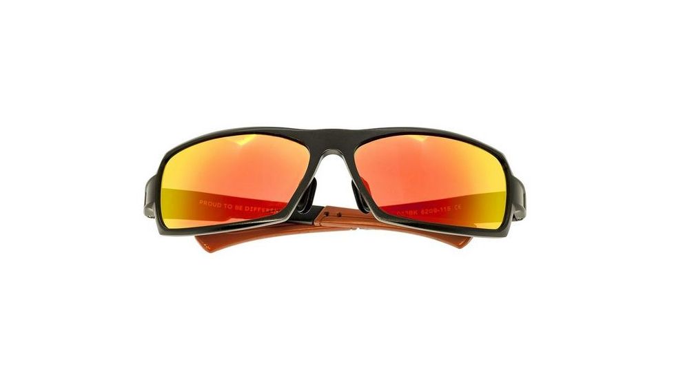 Breed Cosmos Sunglasses, Black Titanium Frame, Red-Yellow Lens BSG013BK