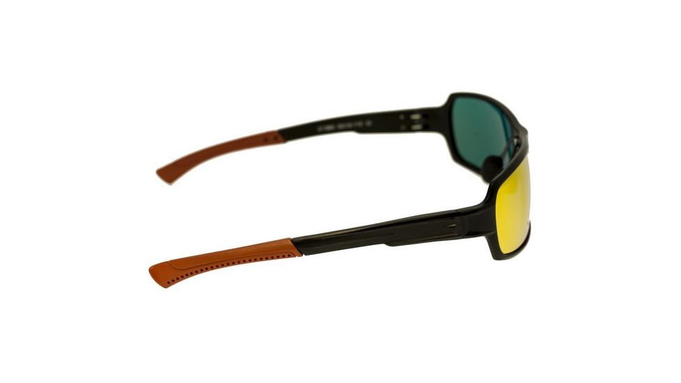 Breed Cosmos Sunglasses, Black Titanium Frame, Red-Yellow Lens BSG013BK