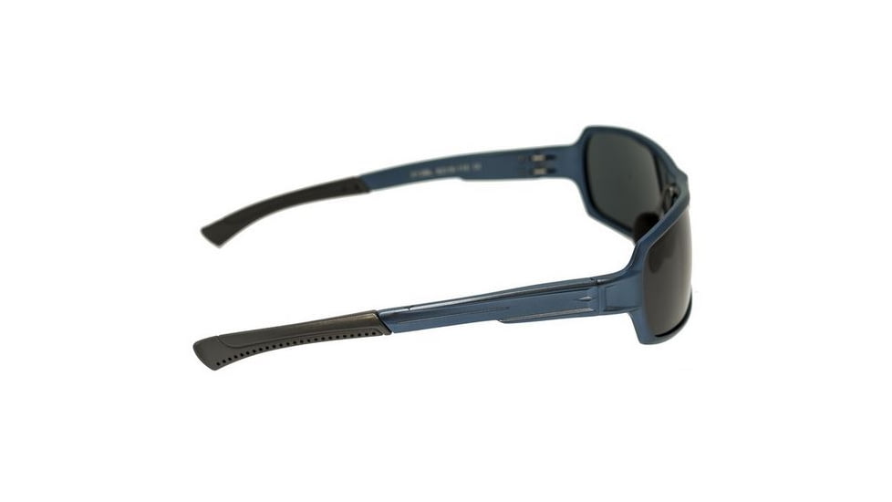 Breed Cosmos Sunglasses, Blue Titanium Frame, Black Lens BSG013BL