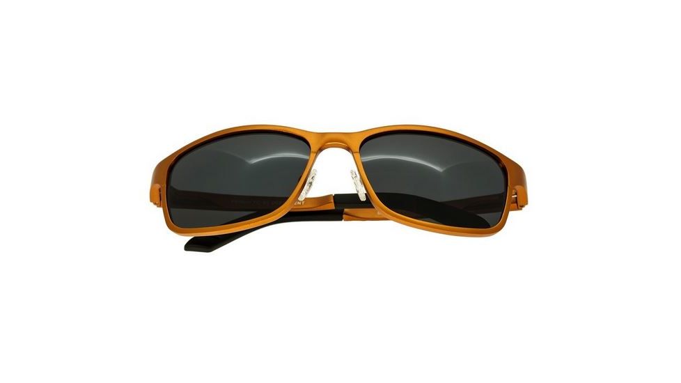 Breed Hydra Sunglasses, Orange Titanium Frame, Black Lens BSG022OG