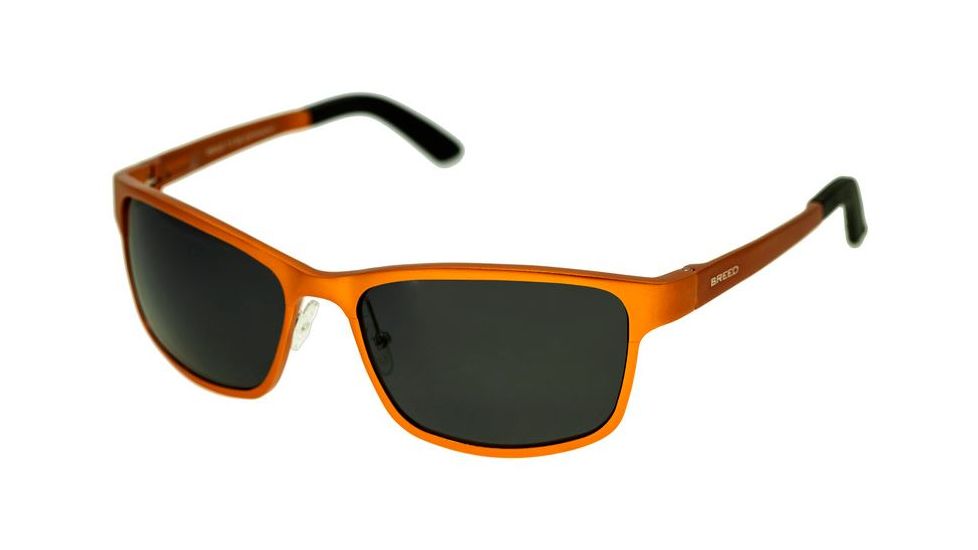 Breed Hydra Sunglasses, Orange Titanium Frame, Black Lens BSG022OG