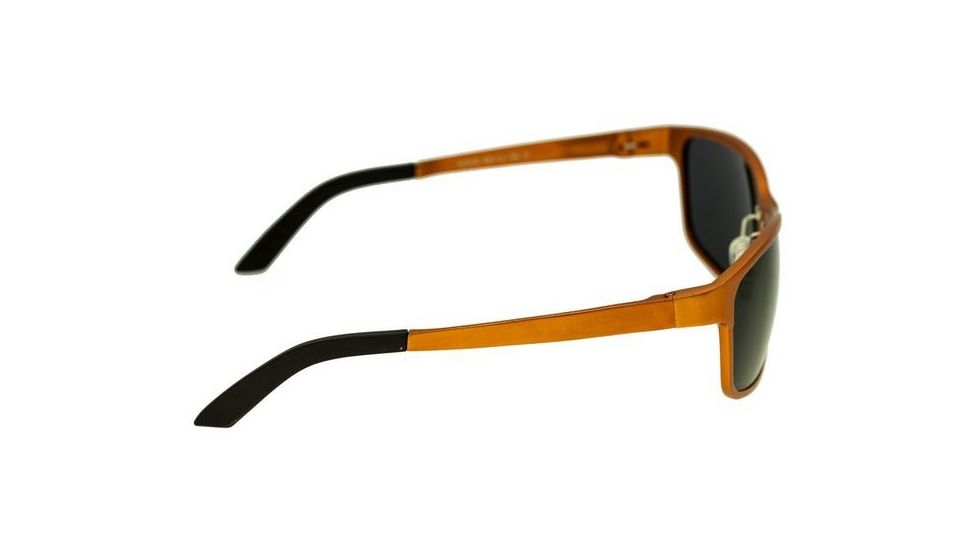 Breed Hydra Sunglasses, Orange Titanium Frame, Black Lens BSG022OG