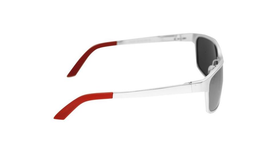 Breed Hydra Sunglasses, Silver Titanium Frame, Black Lens BSG022SR