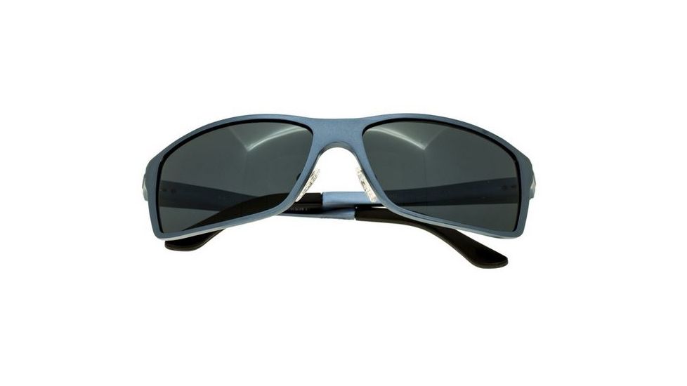 Breed Kaskade Sunglasses, Blue Titanium Frame, Black Lens BSG016BL