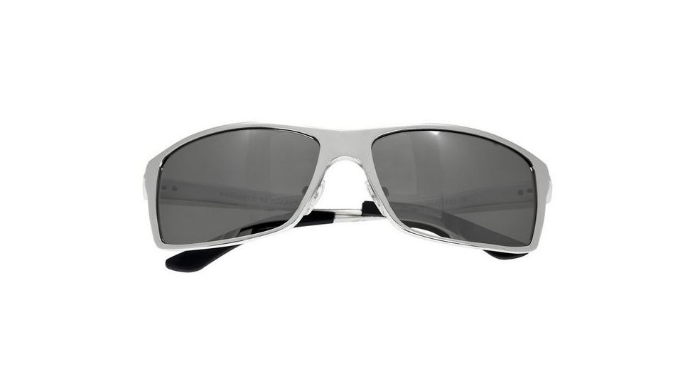 Breed Kaskade Sunglasses, Silver Titanium Frame, Black Lens BSG016SR