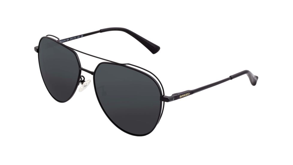 Breed Lyra Polarized Sunglasses - Men's, Black/Black, One Size, BSG061BK