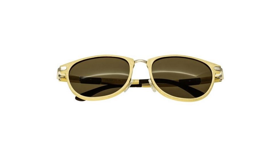 Breed Orion Sunglasses, Gold Titanium Frame, Brown Lens BSG020GD