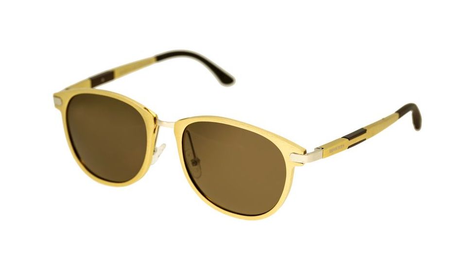 Breed Orion Sunglasses, Gold Titanium Frame, Brown Lens BSG020GD
