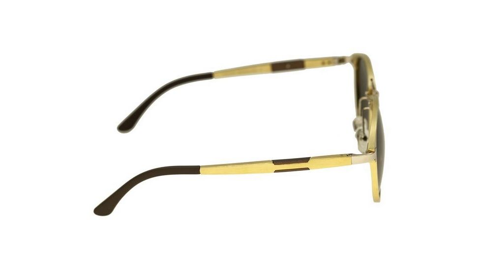 Breed Orion Sunglasses, Gold Titanium Frame, Brown Lens BSG020GD