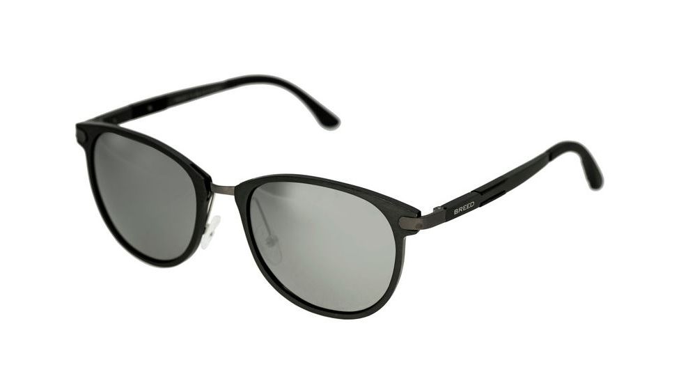 Breed Orion Sunglasses, Gun Metal Titanium Frame, Black Lens BSG020GM