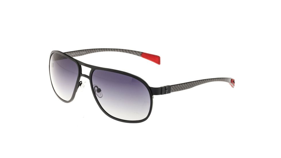 Sunglasses Concorde 001BK, Black Titanium Frame, Black Lens