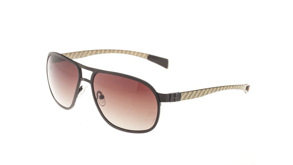 Sunglasses Concorde 001BN, Brown Titanium Frame, Brown Lens