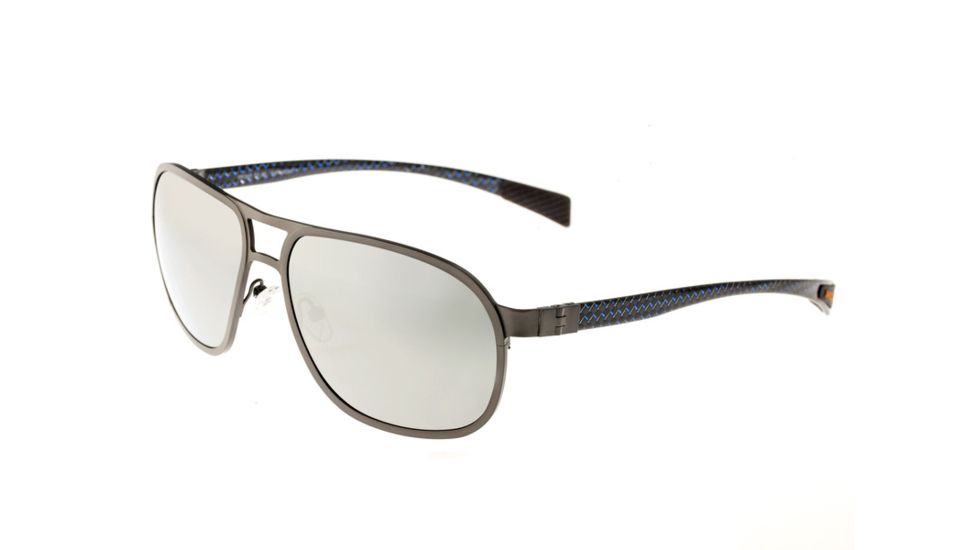 Sunglasses Concorde 001GM, Gunmetal Titanium Frame, Slver Lens