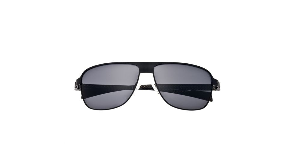 Sunglasses Hardwell 007BK, Black Titanium Frame, Black Lens