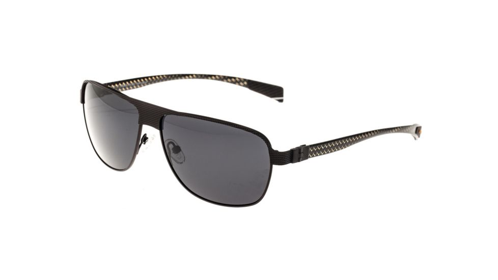 Sunglasses Hardwell 007BN, Brown Titanium Frame, Black Lens