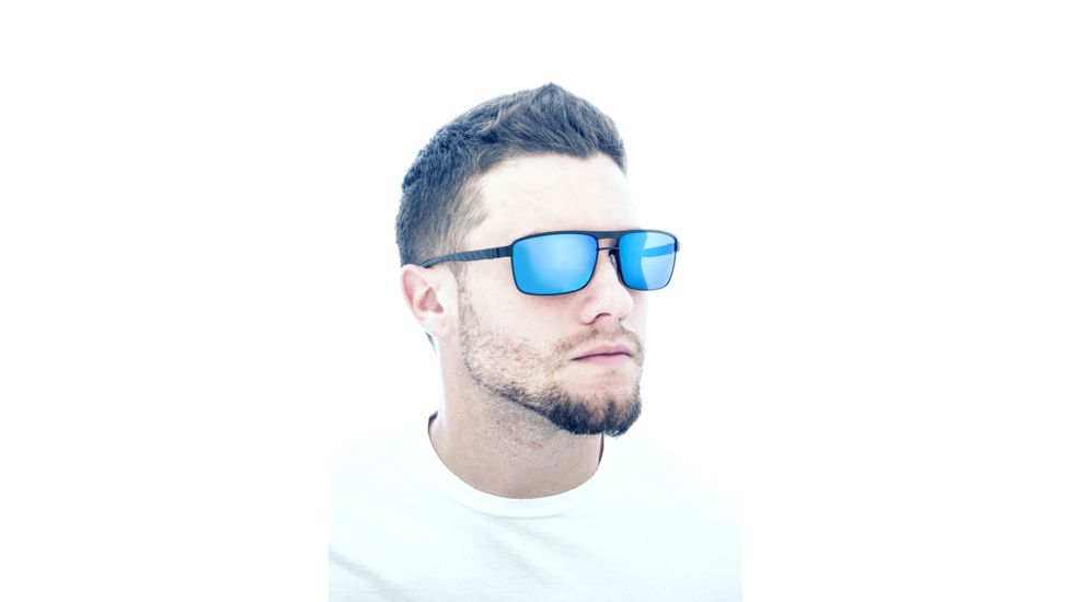 Sunglasses Meridian 003BK, Black Titanium Frame, Gold/Yellow Lens