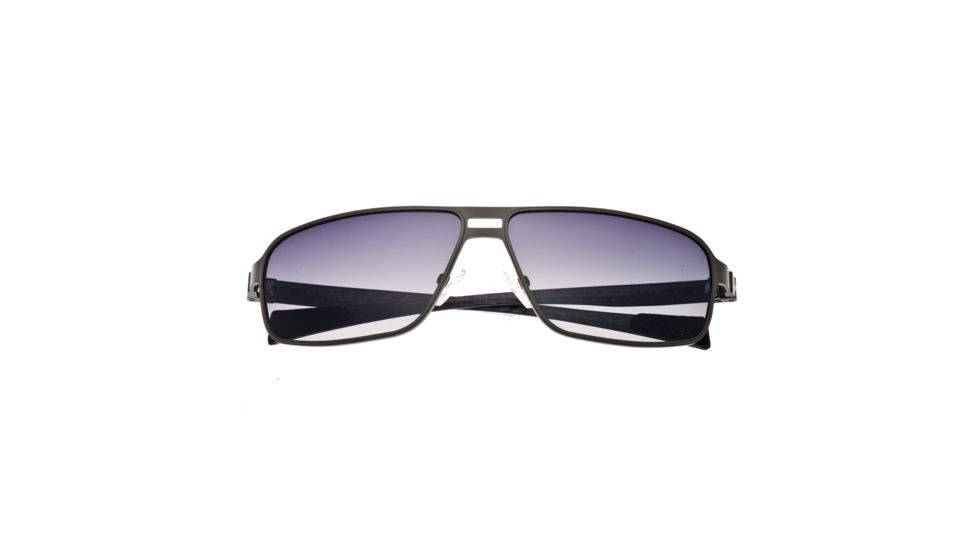 Sunglasses Meridian 003GM, Gunmetal Titanium Frame, Black Gradient Lens