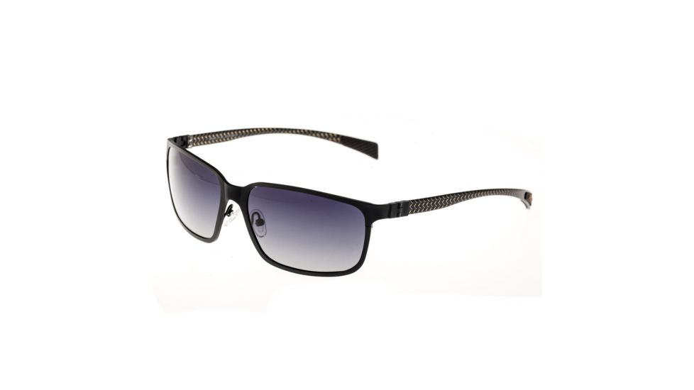 Sunglasses Neptune 008BK, Black Titanium Frame, Black Gradient Lens