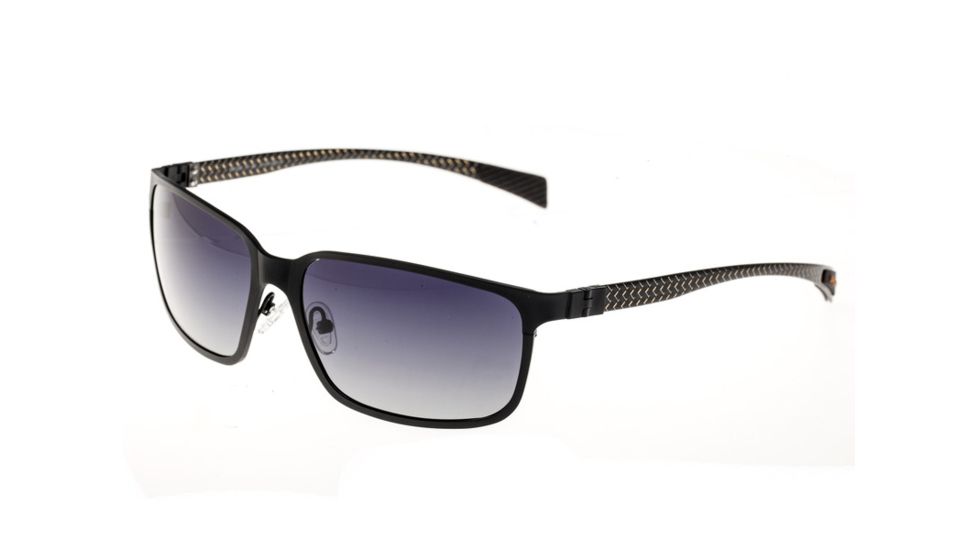Sunglasses Neptune 008BK, Black Titanium Frame, Black Gradient Lens