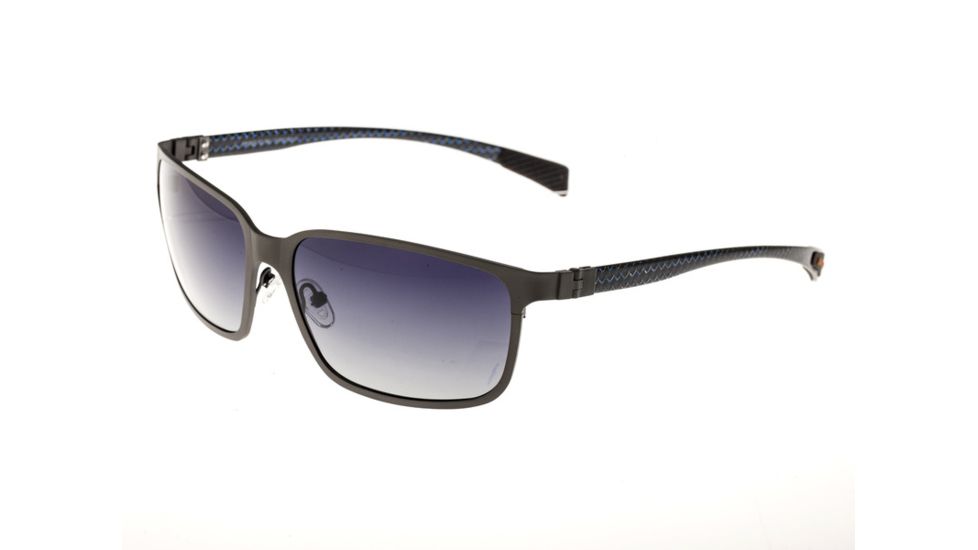 Sunglasses Neptune 008GM, Gunmetal Titanium Frame, Black Gradient Lens