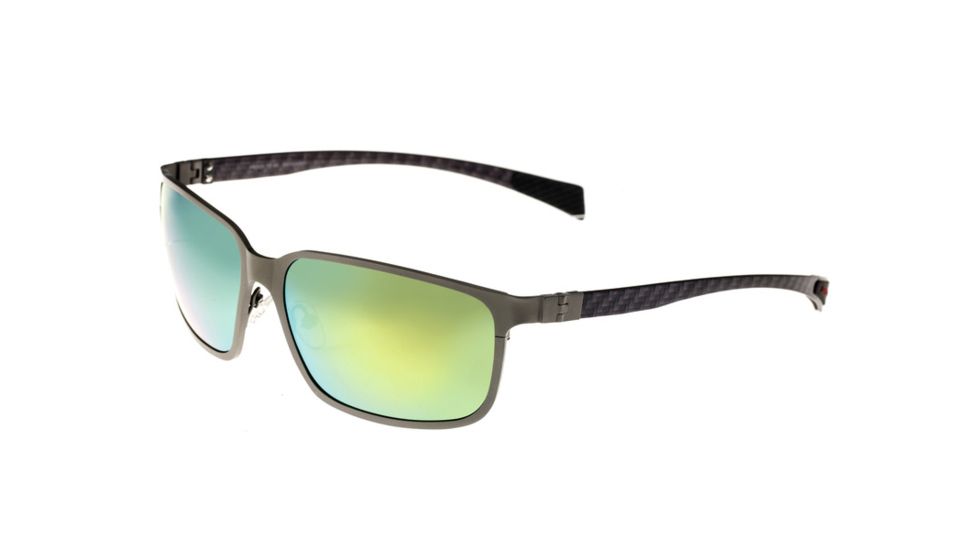 Sunglasses Neptune 008SR, Silver Titanium Frame, Gold/Yellow Mirror Lens