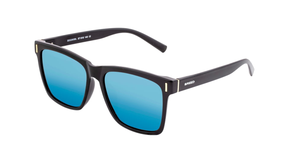 Breed Sunglasses Pictor Polarized Sunglasses - Men's, Black/Blue, One Size, BSG065BL