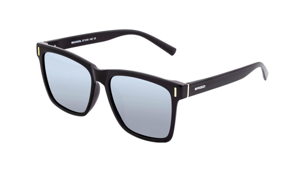 Breed Sunglasses Pictor Polarized Sunglasses - Men's, Black/Silver, One Size, BSG065SL