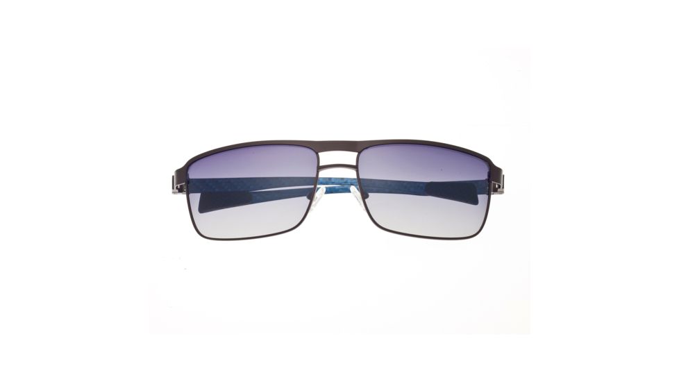 Sunglasses Taurus 005BN, Brown Titanium Frame, Blue/Gradient Lens