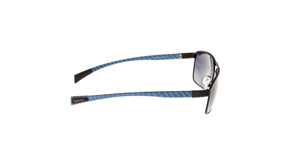Sunglasses Taurus 005BN, Brown Titanium Frame, Blue/Gradient Lens