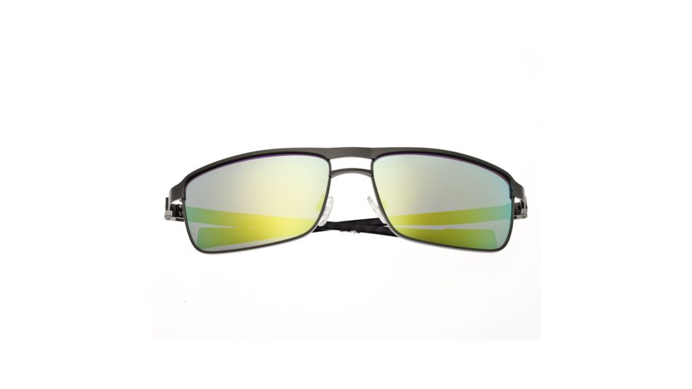 Sunglasses Taurus 005SR, Silver Titanium Frame, Gold/Yellow Mirror Lens