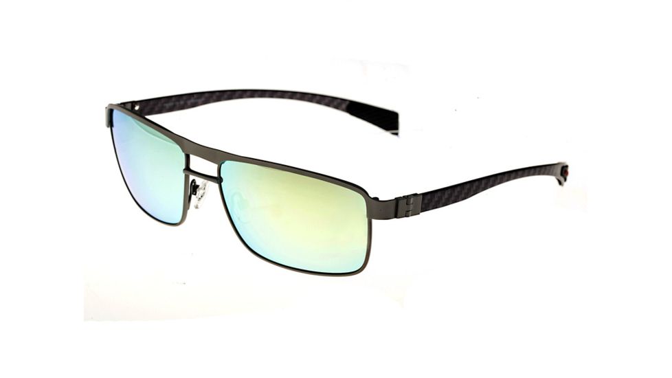 Sunglasses Taurus 005SR, Silver Titanium Frame, Gold/Yellow Mirror Lens