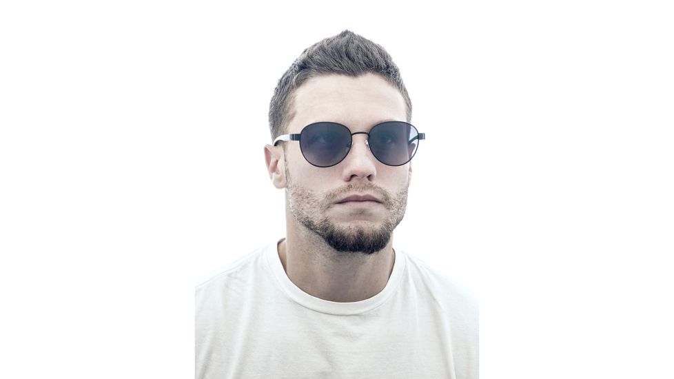 Sunglasses Volta 009BK, Black Titanium Frame, Black Gradient Lens