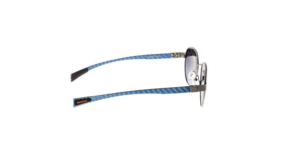 Sunglasses Volta 009SR, Silver Titanium Frame, Black Gradient Lens