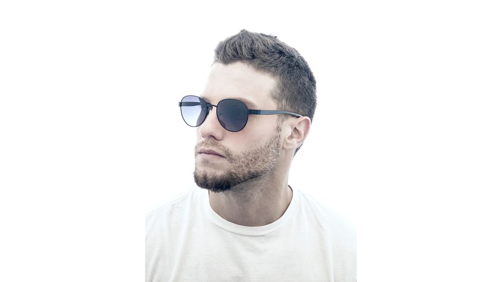 Sunglasses Volta 009SR, Silver Titanium Frame, Black Gradient Lens