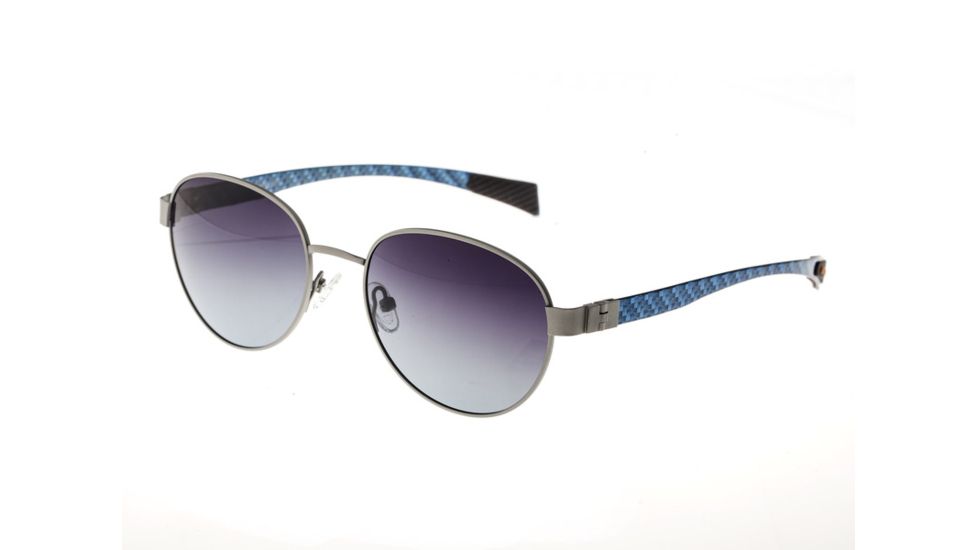 Sunglasses Volta 009SR, Silver Titanium Frame, Black Gradient Lens