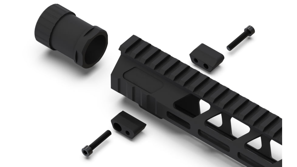 Breek Arms 13.7 Builders Series RAW AR-15 M-LOK Handguard, White, UNB1515-W