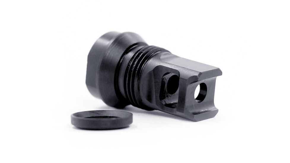 Breek Arms 2BO-S Short Single Port Muzzle Brake, 223/556, 1/2x28, Black, BRK4047