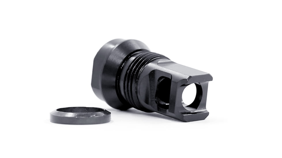 Breek Arms 2BO-S Short Single Port Muzzle Brake, 9mm, 1/2x28, Black, BRK4050