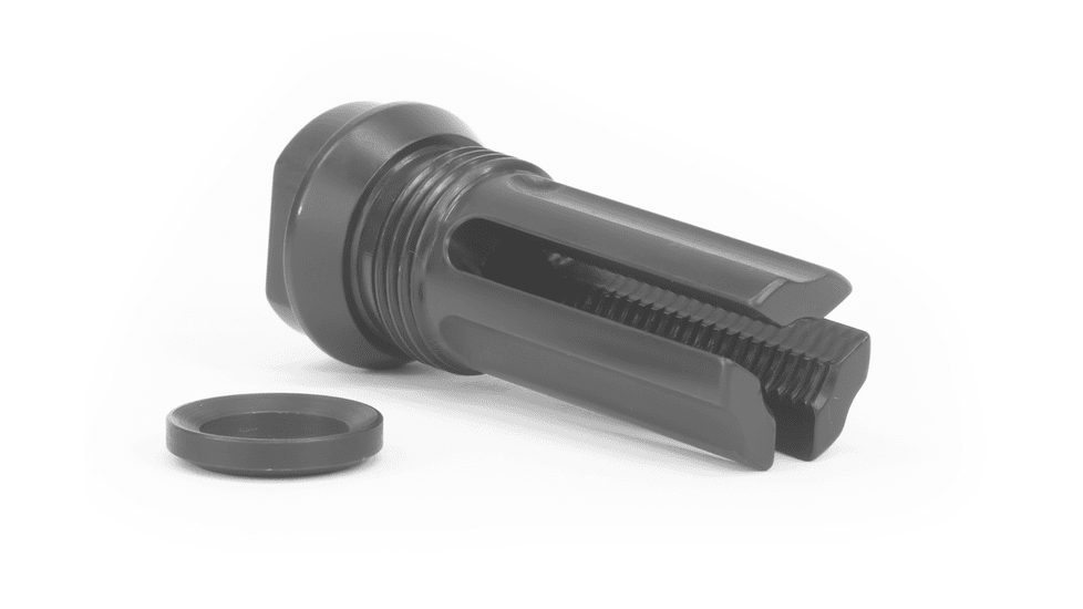 Breek Arms 3FO AR15 Outside Threaded Flash Hider, .30 Remington, 5/8x24 Thread, Black, BRK4025