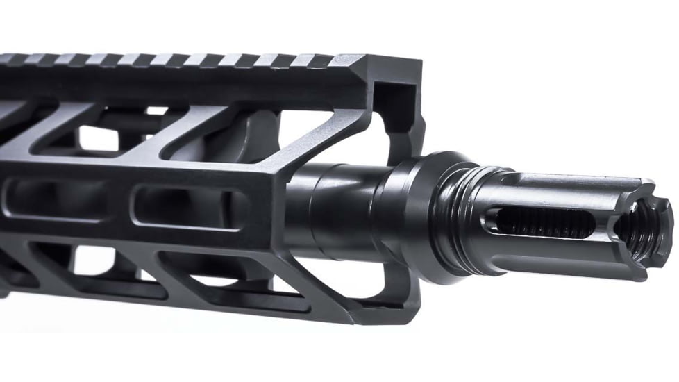 Breek Arms 3FO-C Flash Hider Cage Style Outside Threaded Muzzle Device, 9mm Luger, 1/2x28 Thread, Black, BRK4042